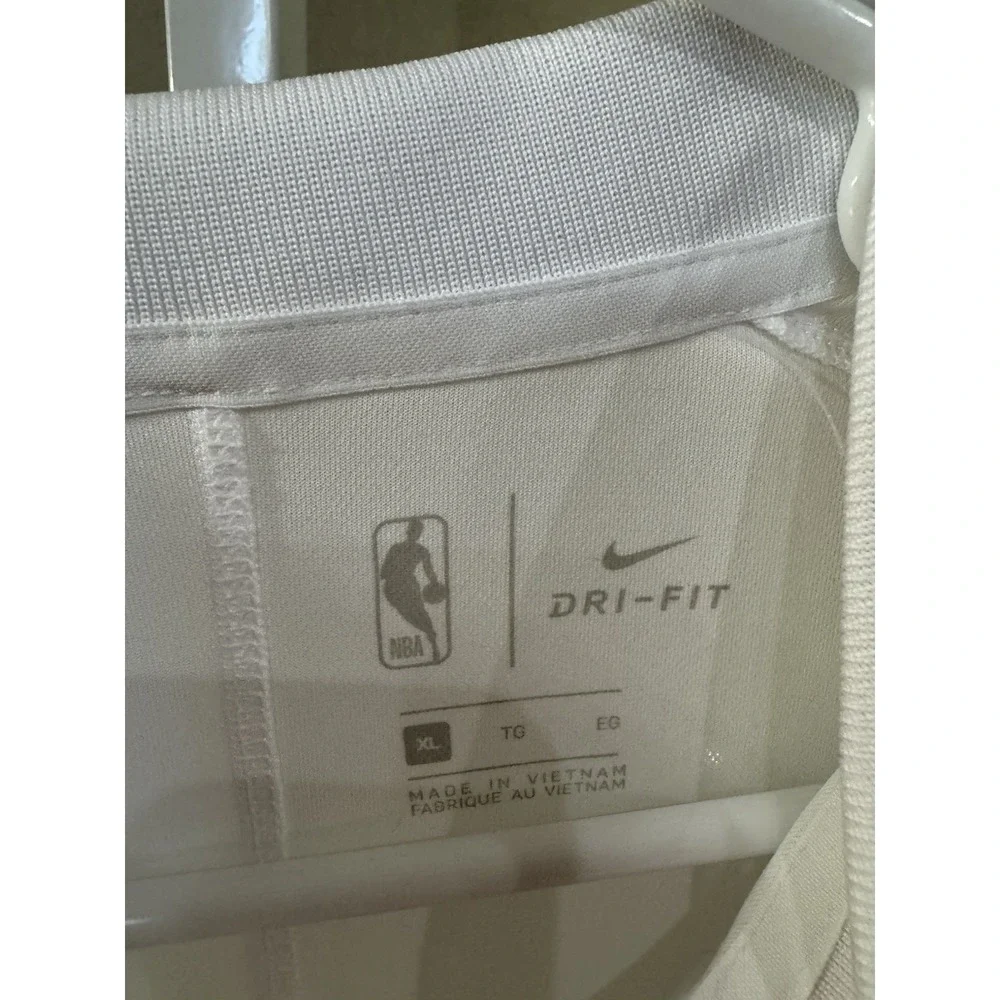 Nike Houston Rockets Mens XL Staff Short Sleeve White Dri Fit Polo NWT